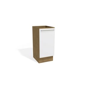 Balcão Kappesberg Suprema 1 Porta Freijó/Branco 40cm x 52cm