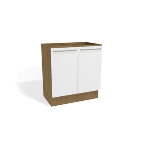 Balcão Kappesberg Suprema 2 Portas Freijó/Branco 80cm x 52cm