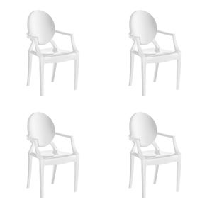 Conjunto 4 Cadeiras UZ Wind Plus Branco