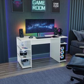Mesa Escrivaninha Para Computador Gamer Kappesberg Branco 136cm x 75cm x 60cm