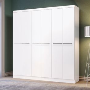 Guarda-Roupa Casal Kappesberg 6 Portas 2 Gvt Branco EX102