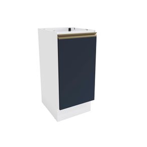 Balcão Celeste Kappesberg 100% MDF 1 Porta Branco/Azul 40cm