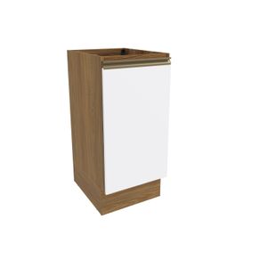 Balcão Celeste Kappesberg 100% MDF 1 Porta Nogueira/Branco 40cm