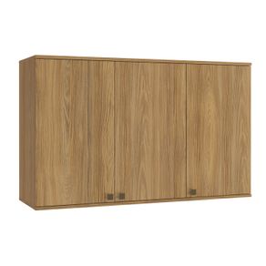 Armário Aéreo Celeste Kappesberg 100% MDF 3 Portas Nogueira 120cm