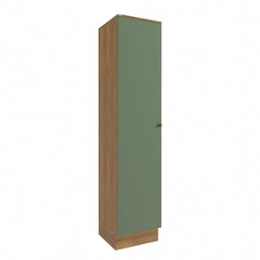 Paneleiro Celeste Kappesberg 100% MDF 1 Porta Nogueira/Verde 50cm