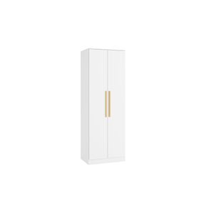 Guarda-Roupa 2 Portas 2 Cabideiros Kappesberg Adapt Branco 80cm